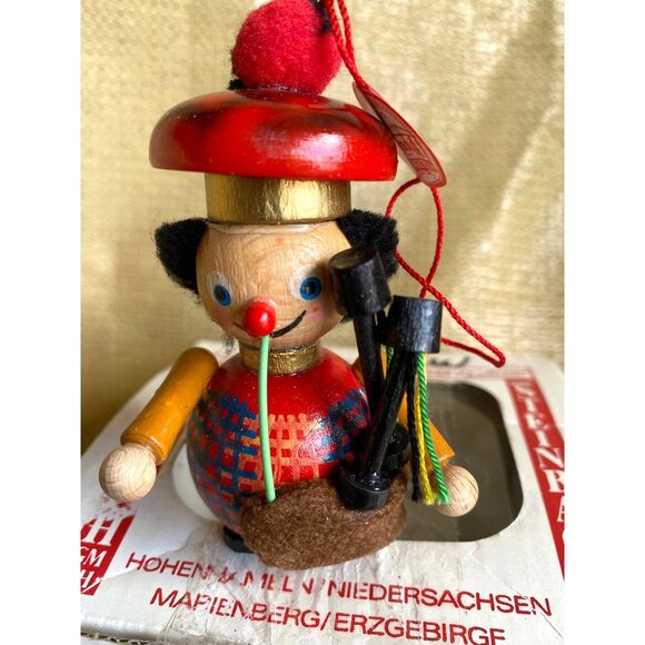 Vintage Steinbach German Christmas Ornament With Box - Scottish Bagpipe Player - Picture 2 of 6